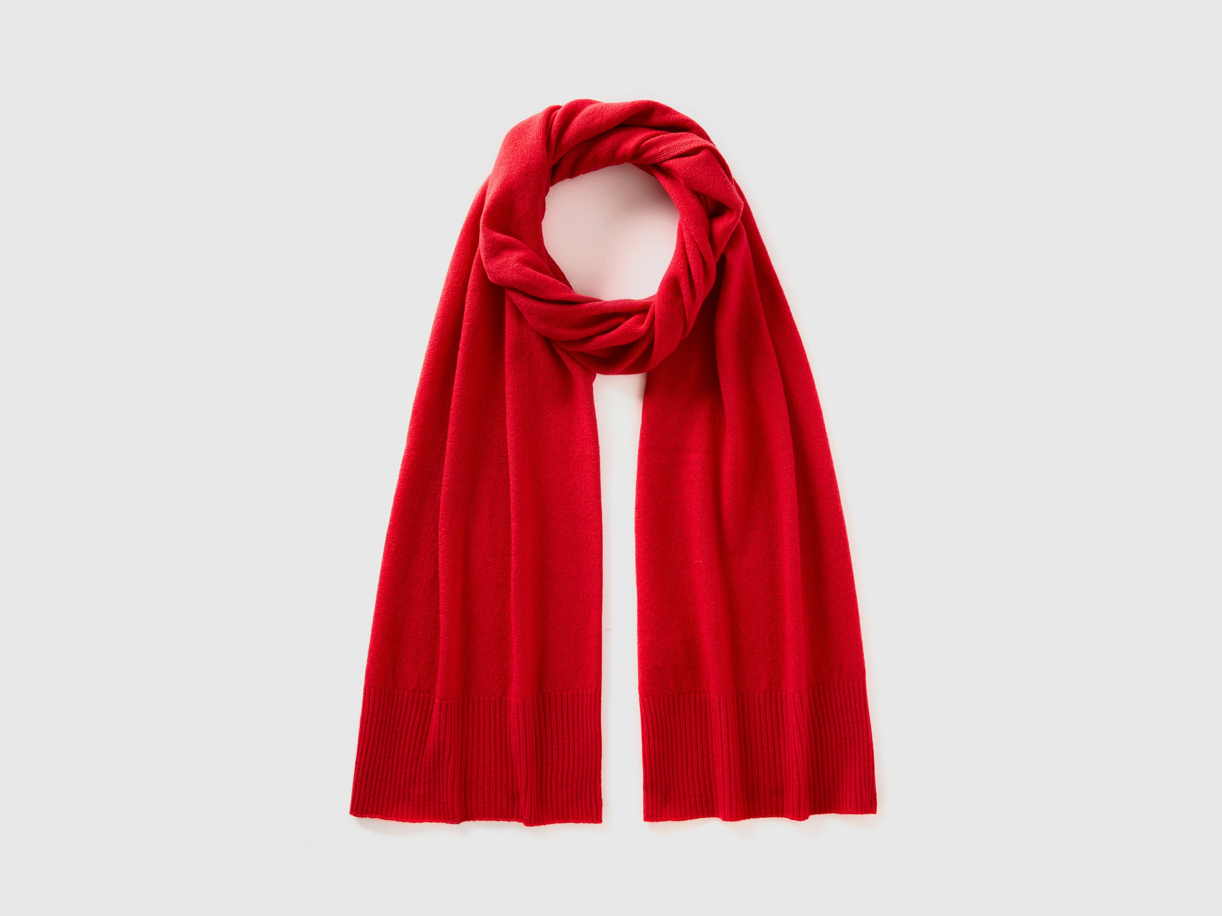 Textured Red Scarf