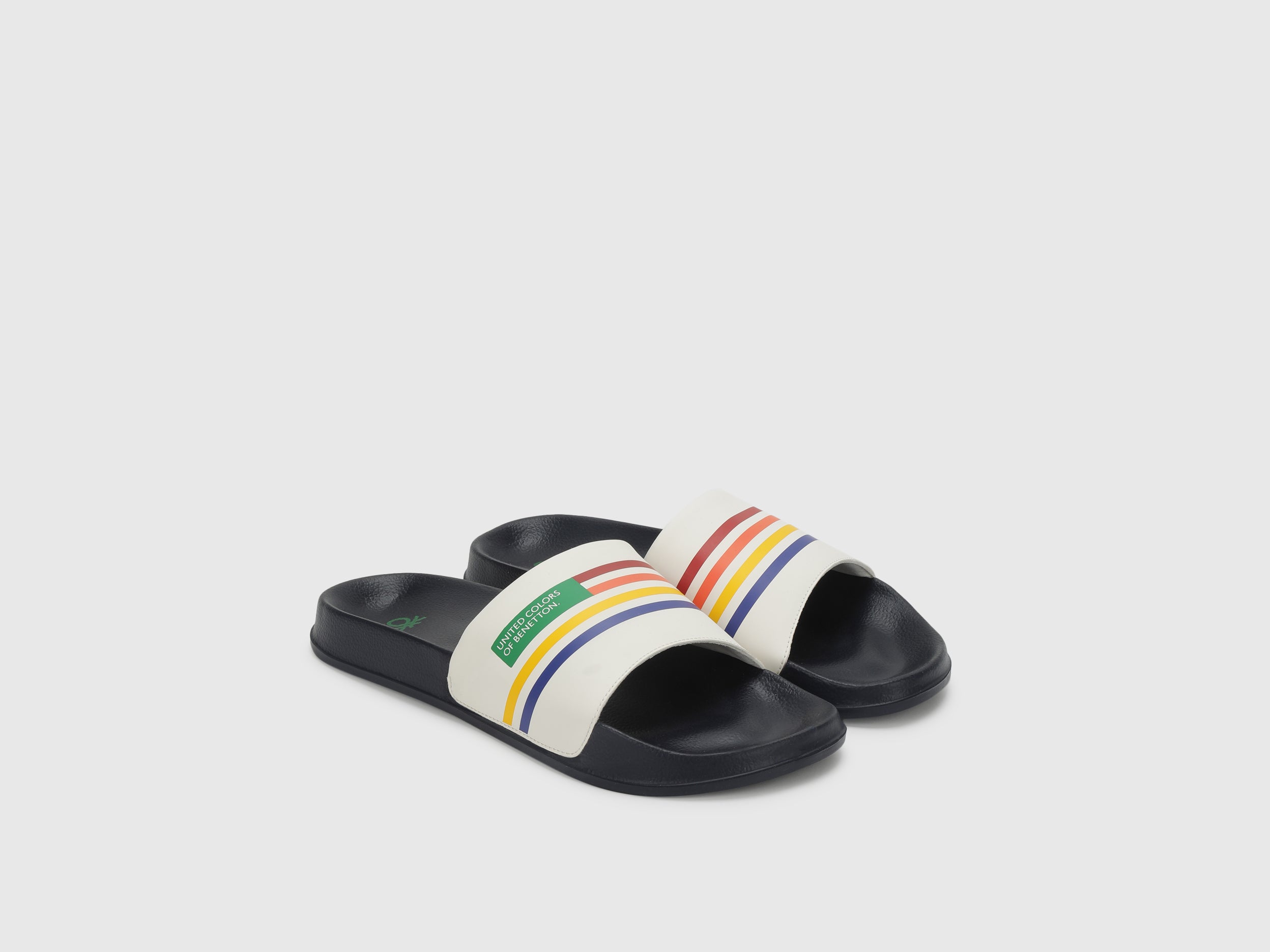 Striped Pattern Casual Slippers - Main Image