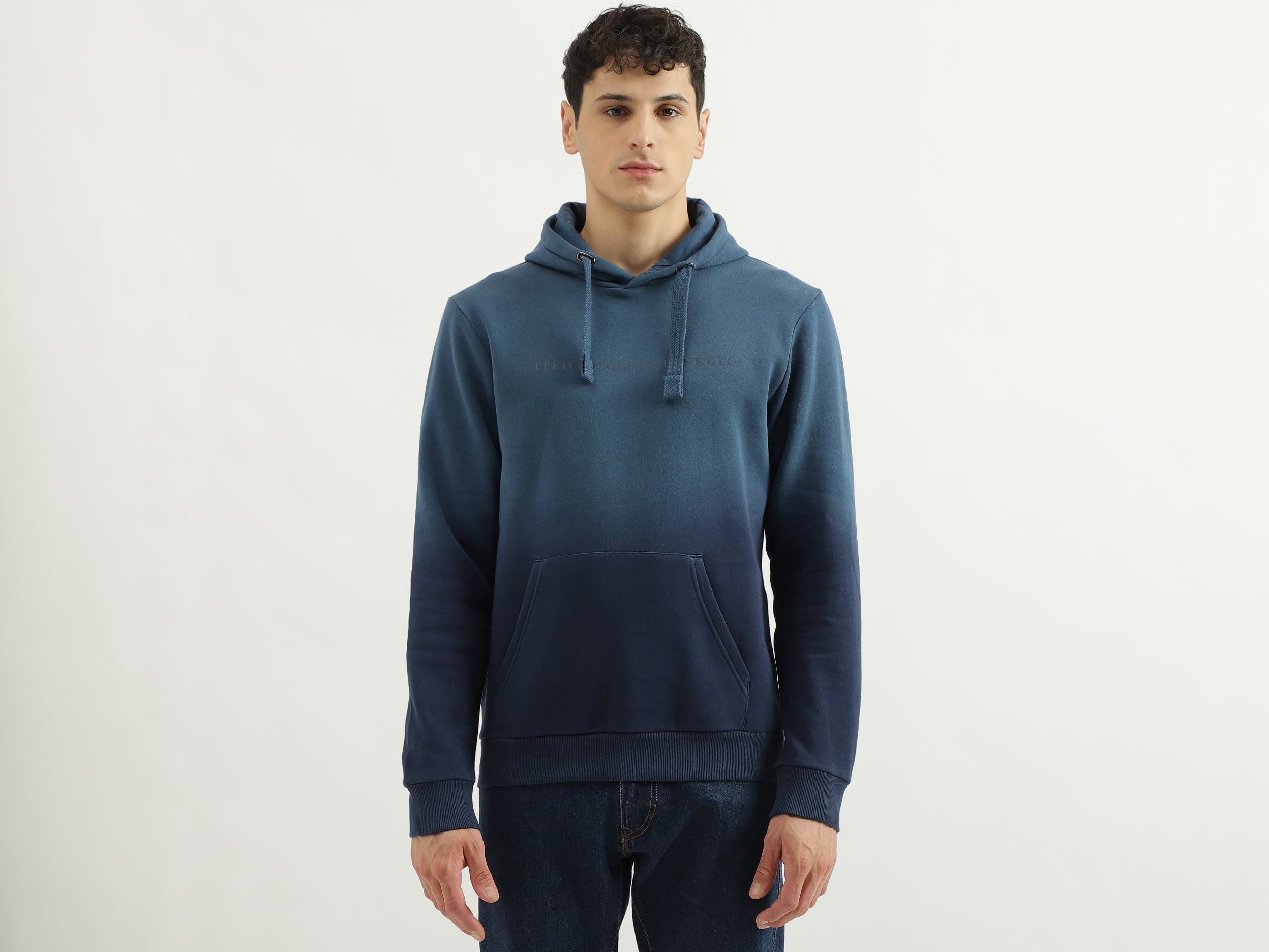 Regular Fit Hooded Neck Ombre Hoodie – United Colors of Benetton Store