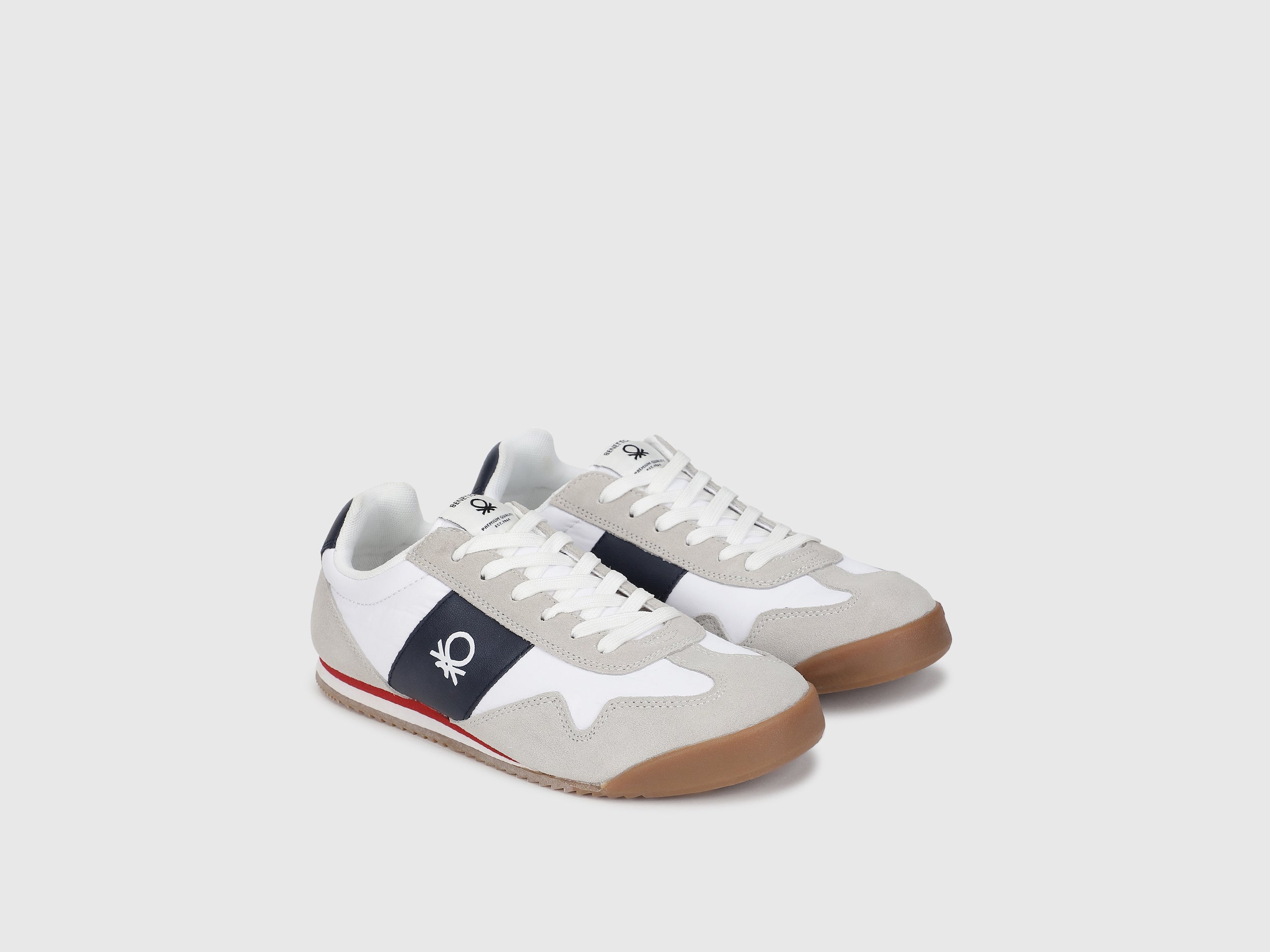 Suede Color Block Sneakers - Main Image