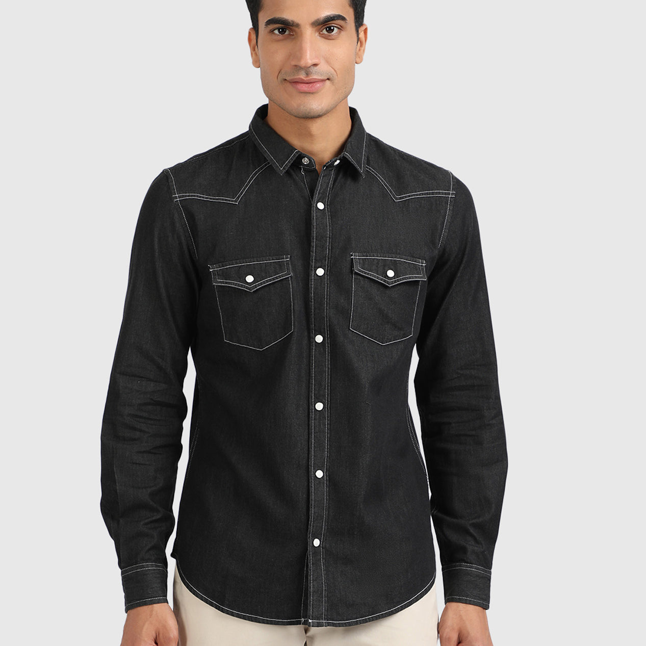 Pure Cotton Classic Denim Shirt