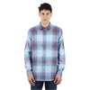 Regular Fit Spread Collar Checkered Shirt