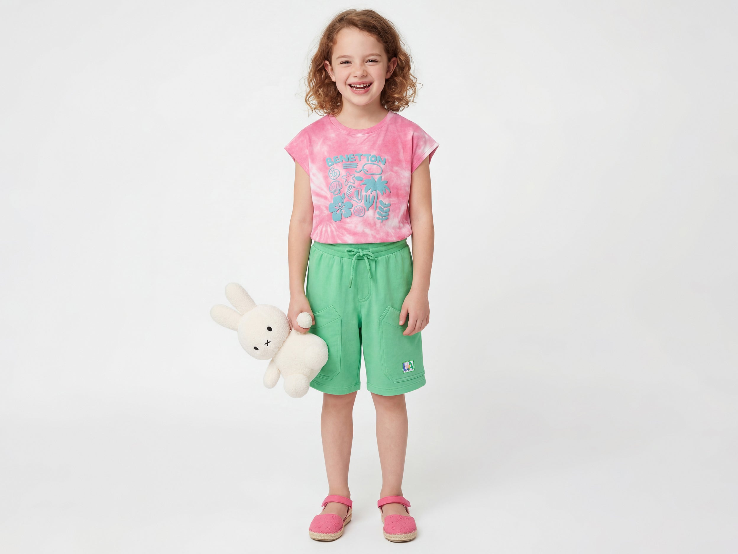 Girls Solid Longline Fit Shorts