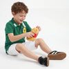 Boys Regular Fit Polo Neck Patch T-Shirt