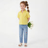 Girls Loose Fit Solid Jeans