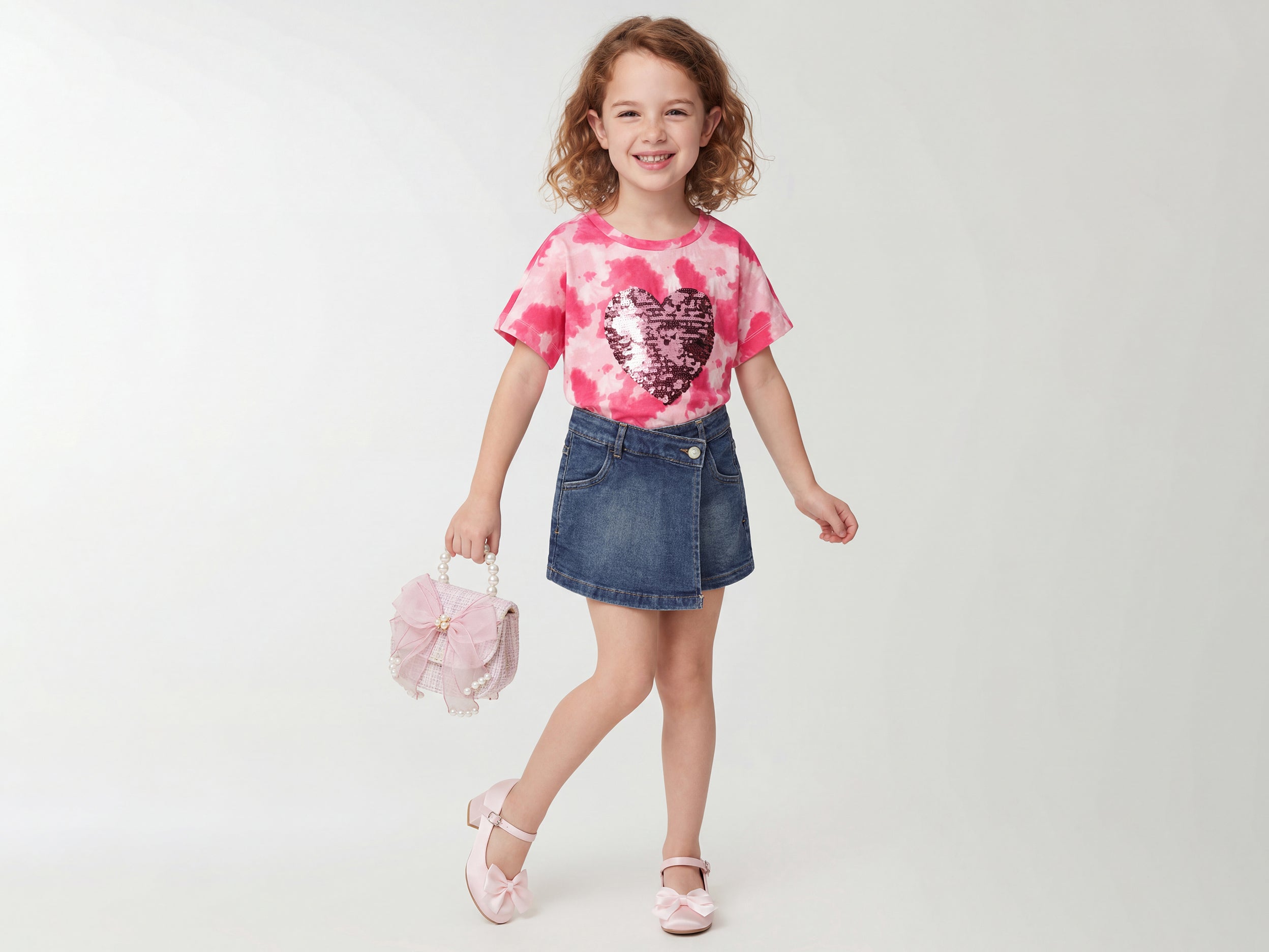 Girls Regular Fit Mid Rise Solid Shorts