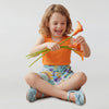 Girls Regular Fit Floral Mid Rise Skorts