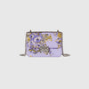 Floral Print Purple Crossbody Bag