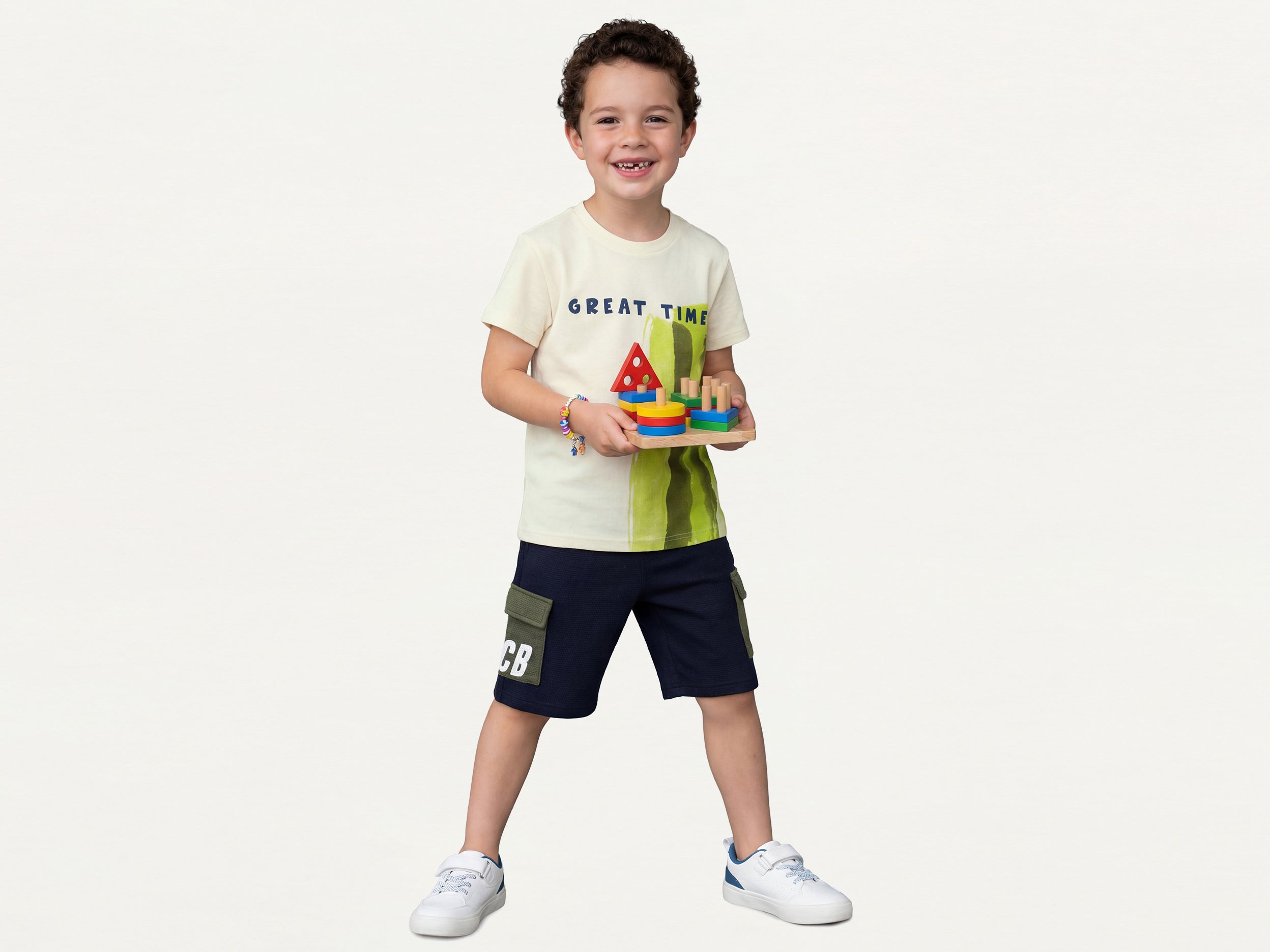 Boys Regular Fit Round Neck Typography Printed T-Shirt