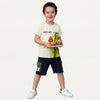 Boys Regular Fit Round Neck Typography Printed T-Shirt