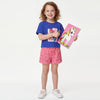 Girls Cropped Fit Round Neck Graphic Print T-Shirt