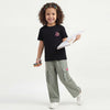 Girls Longline Fit Round Neck Graphic Fiction Is My Escape T-Shirt