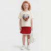 Girls Boxy Fit Round Neck Graphic Hay-Day Satin In Heart T-Shirt