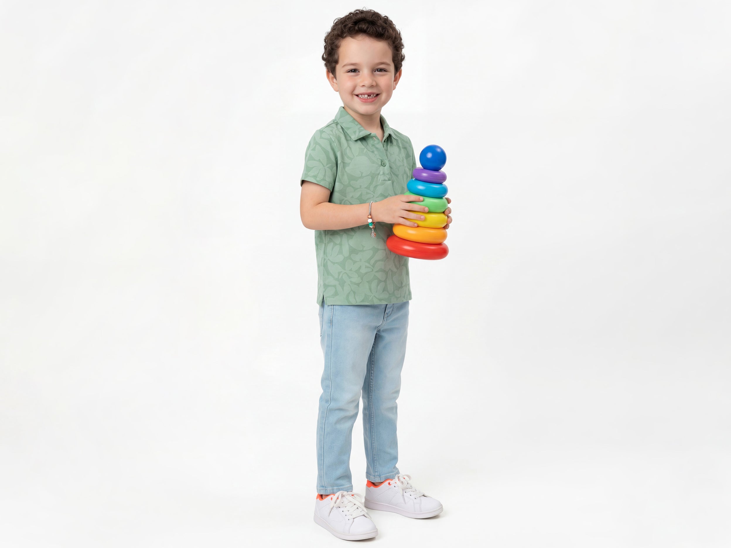 Boys Straight Fit Mid Rise Solid Jeans