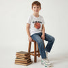 Boys Slouchy Fit Mid Rise Solid Jeans