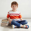 Boys Solid Slim Fit Damaging Denim Jeans
