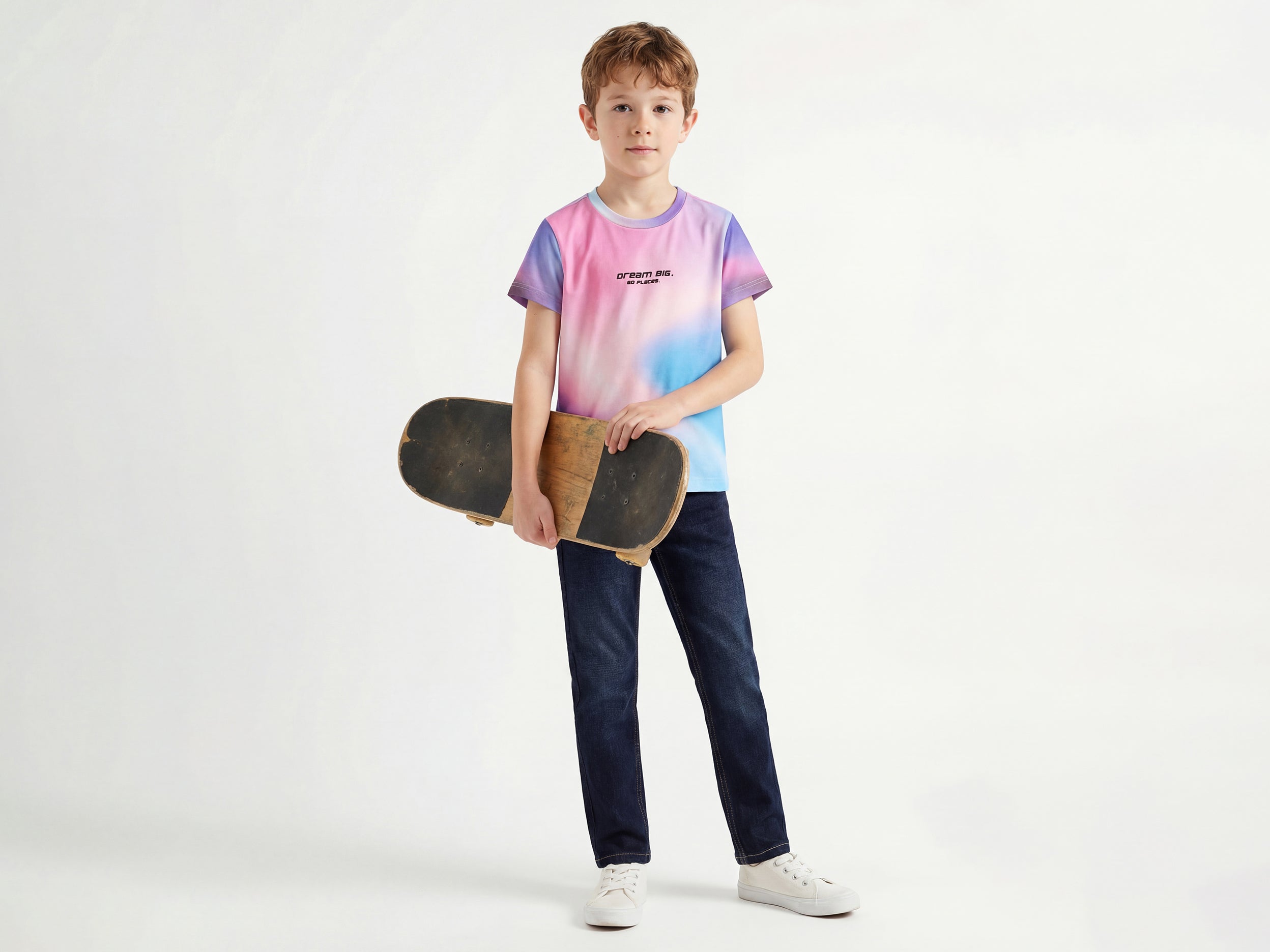 Boys Solid Slim Fit Basic Rinse Wash Denim Jeans