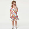 Girls Regular Fit Round Neck Printed Dress