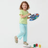 Girls Regular Fit High Rise Solid Trousers