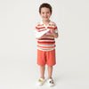 Boys Regular Fit Johny Collar Patterned T-Shirt
