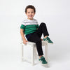 Boys Regular Fit Round Neck Striped Tshirt