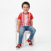 Boys Regular Fit Round Neck Striped T-Shirt