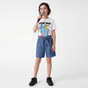 Girls Relaxed Fit Round Neck Graphic Stay Rad T-Shirt