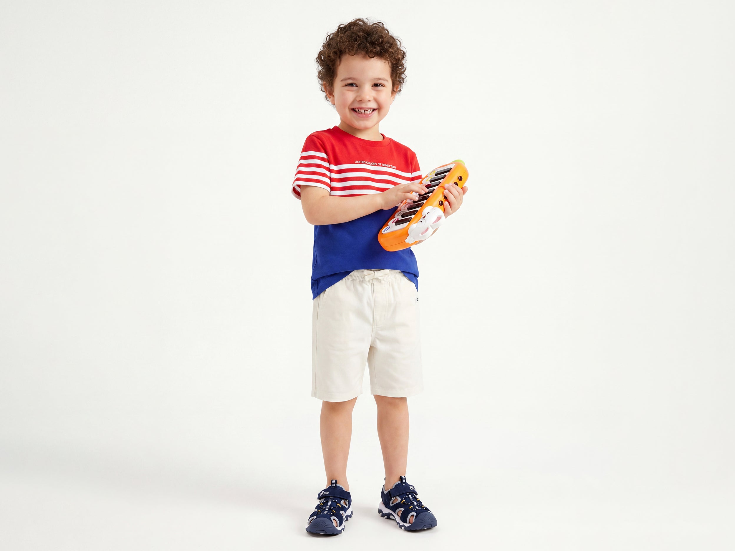 Boys Regular Fit Round Neck Striped Tshirt