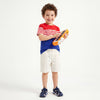 Boys Regular Fit Round Neck Striped Tshirt