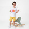 Boys Relaxed Fit Round Neck Textured T-Shirt