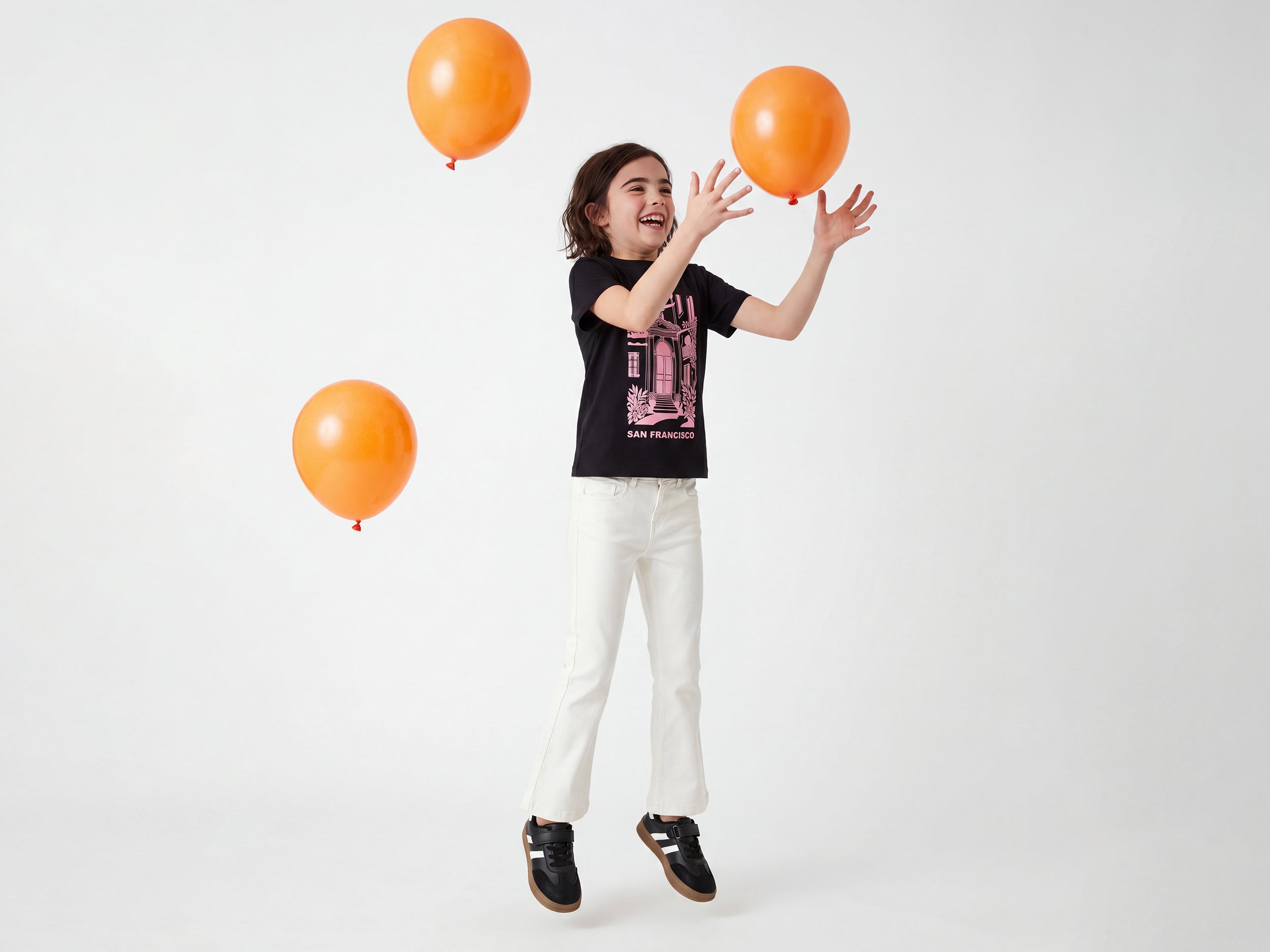 Girls Regular Fit Round Neck Graphic Print T-Shirt