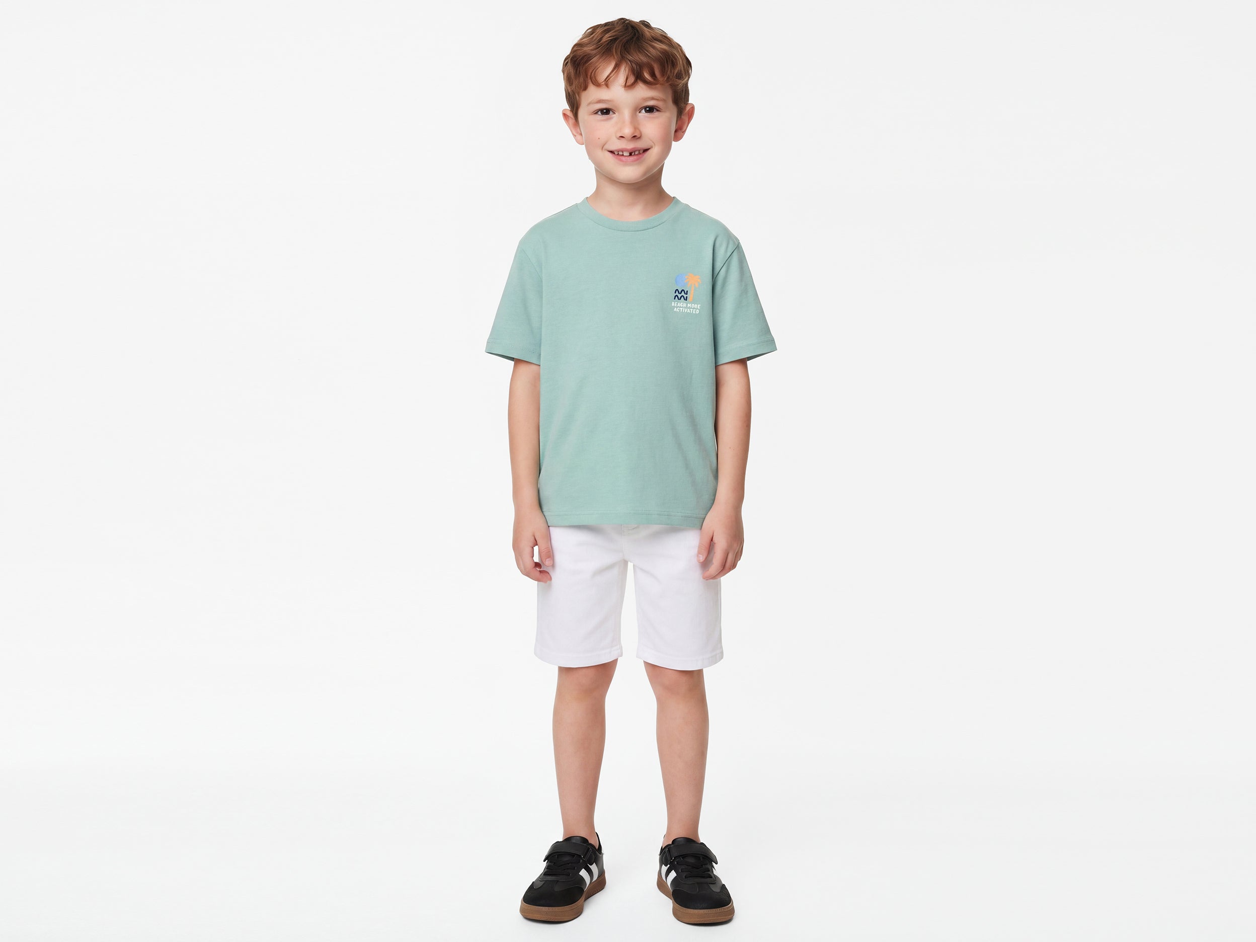 Boys Relaxed Fit Round Neck Printed T-Shirt