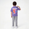 Boys Boxy Fit Resort Collar Typography Printed T-Shirt