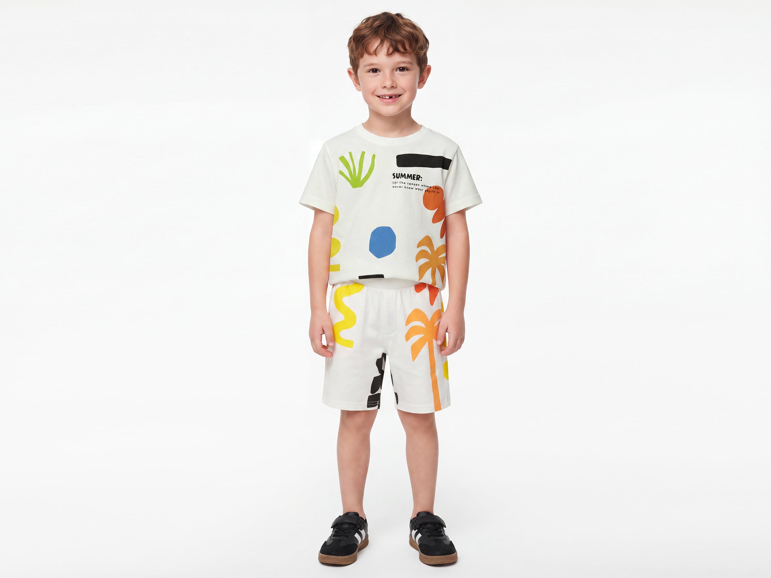 Boys Regular Fit Round Neck Typography Printed T-Shirt