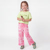 Girls Cropped Round Neck Printed T-Shirt