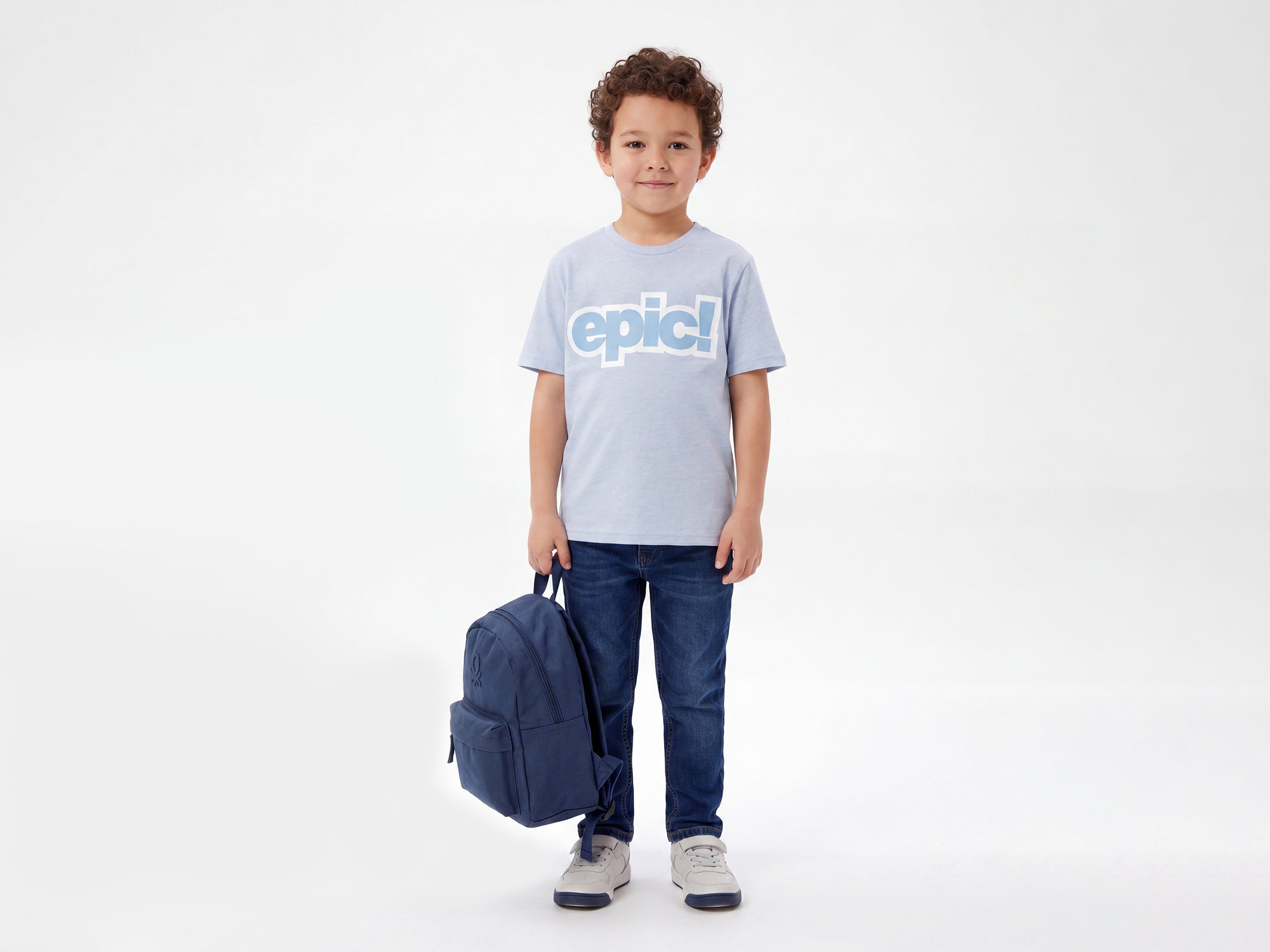 Boys Relaxed Fit Round Neck Typography T-Shirt