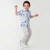 Boys Regular Fit Spread Collar Tropical Shirt