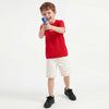 Boys Regular Fit Round Neck Textured T-Shirt