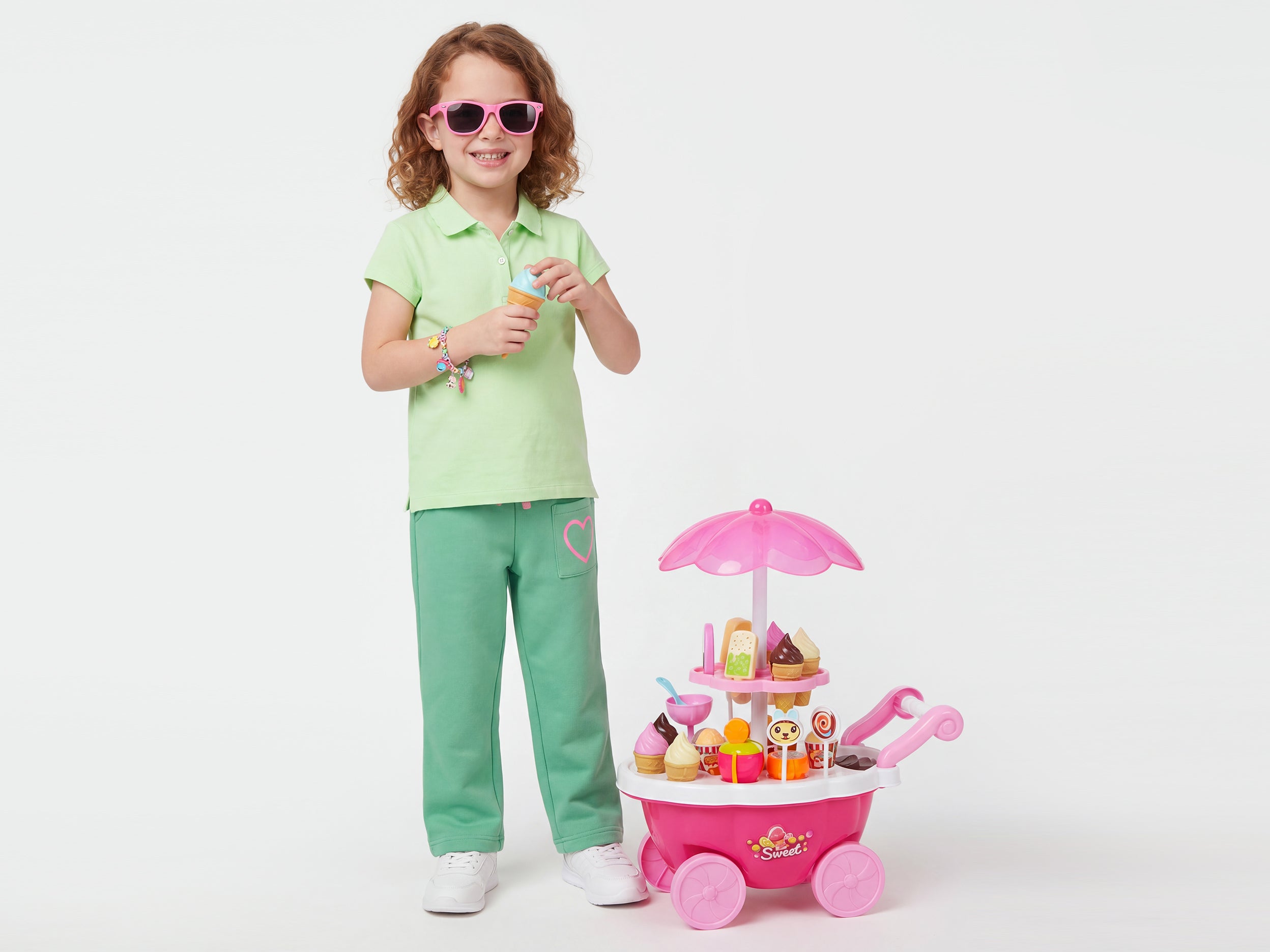 Girls Regular Fit Solid Polo T-Shirt
