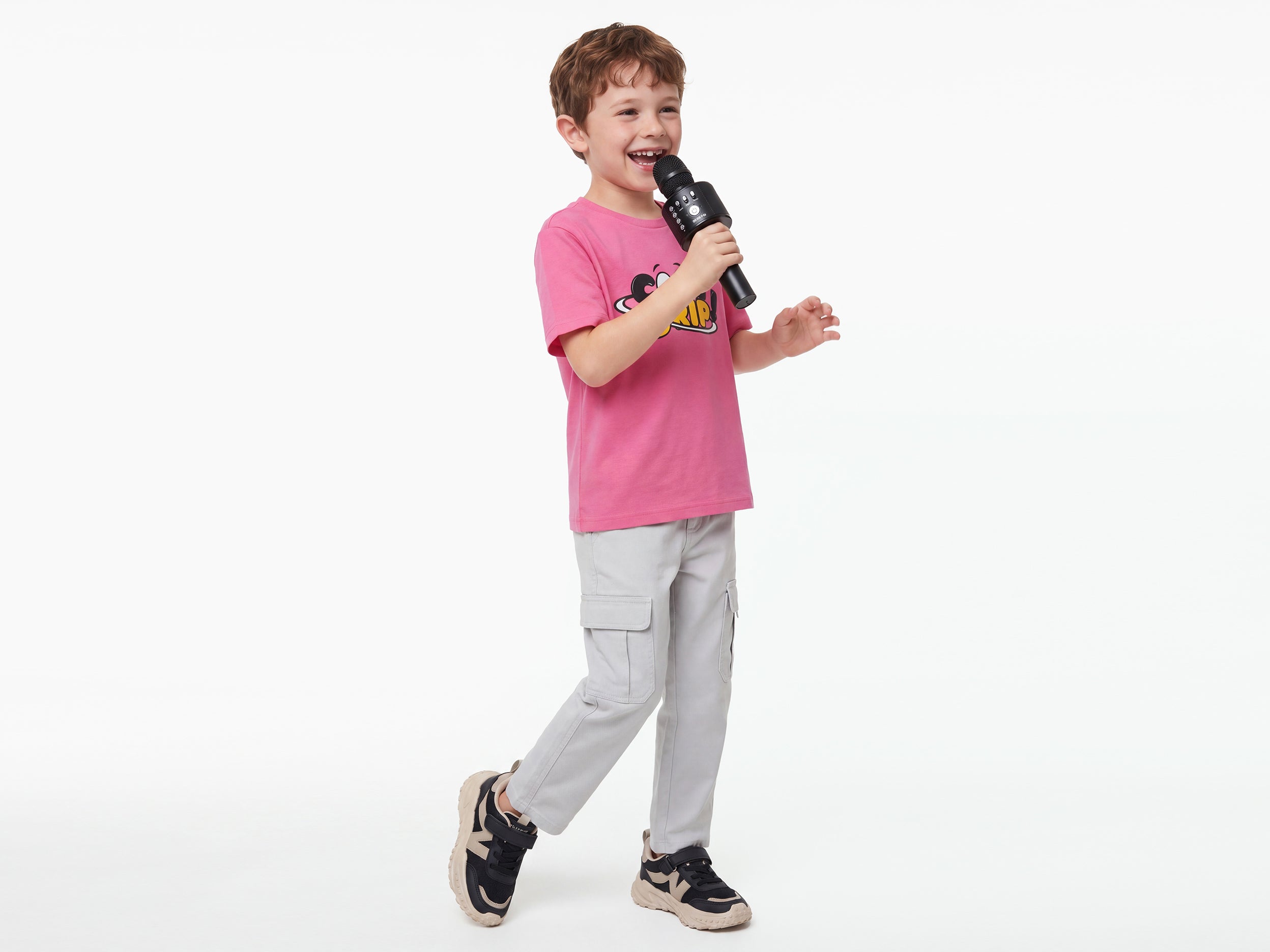 Boys Relaxed Fit Round Neck Graphic Print T-Shirt