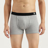 Men Solid Regular Fit Pack of 2 Ribbed Trunks
