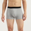 Men Solid Regular Fit Pack of 2 Ribbed Trunks