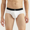 Men Solid Regular Fit Pack of 2 Briefs
