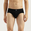 Men Solid Regular Fit Pack of 2 Briefs
