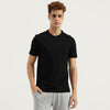 Men Relaxed Fit Round Neck Solid T-Shirt
