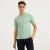 Men Relaxed Fit Round Neck Solid T-Shirt