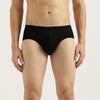 Men Solid Regular Fit Pack of 2 Tonal Elastic Briefs