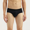 Men Solid Regular Fit Pack of 2 Tonal Elastic Briefs