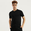 Men Relaxed Fit Round Neck Solid T-Shirt