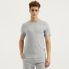 Men Relaxed Fit Round Neck Solid T-Shirt